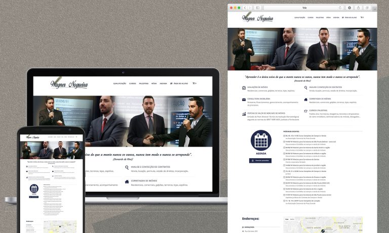 Site – Wagner Nogueira – 3ª versão