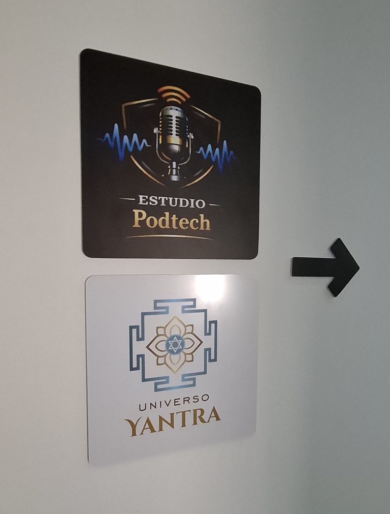 Placas de identificação de corredores