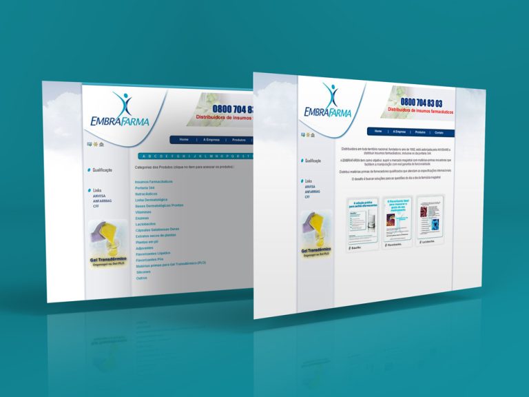 Site para a Embrafarma