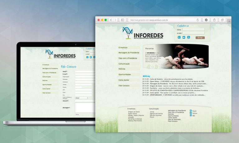 Site para o Instituto Social Inforedes