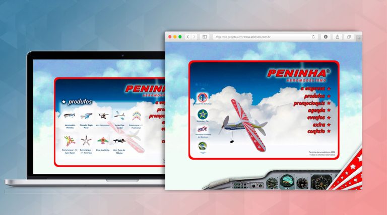 Site para o Peninha Aeromodelismo