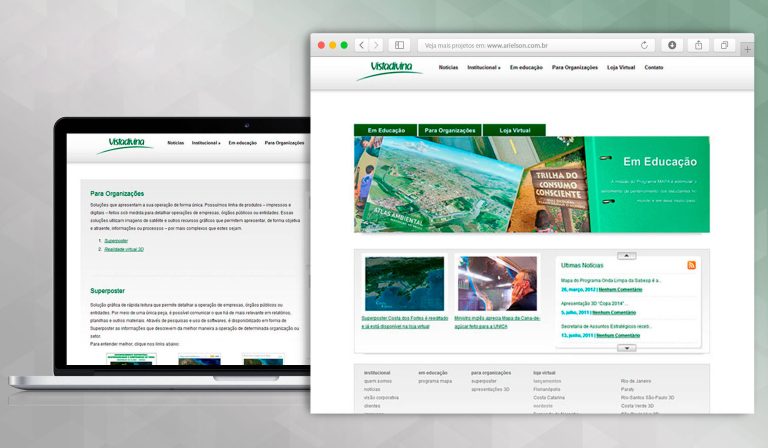 Criação do site para a Vistadivina